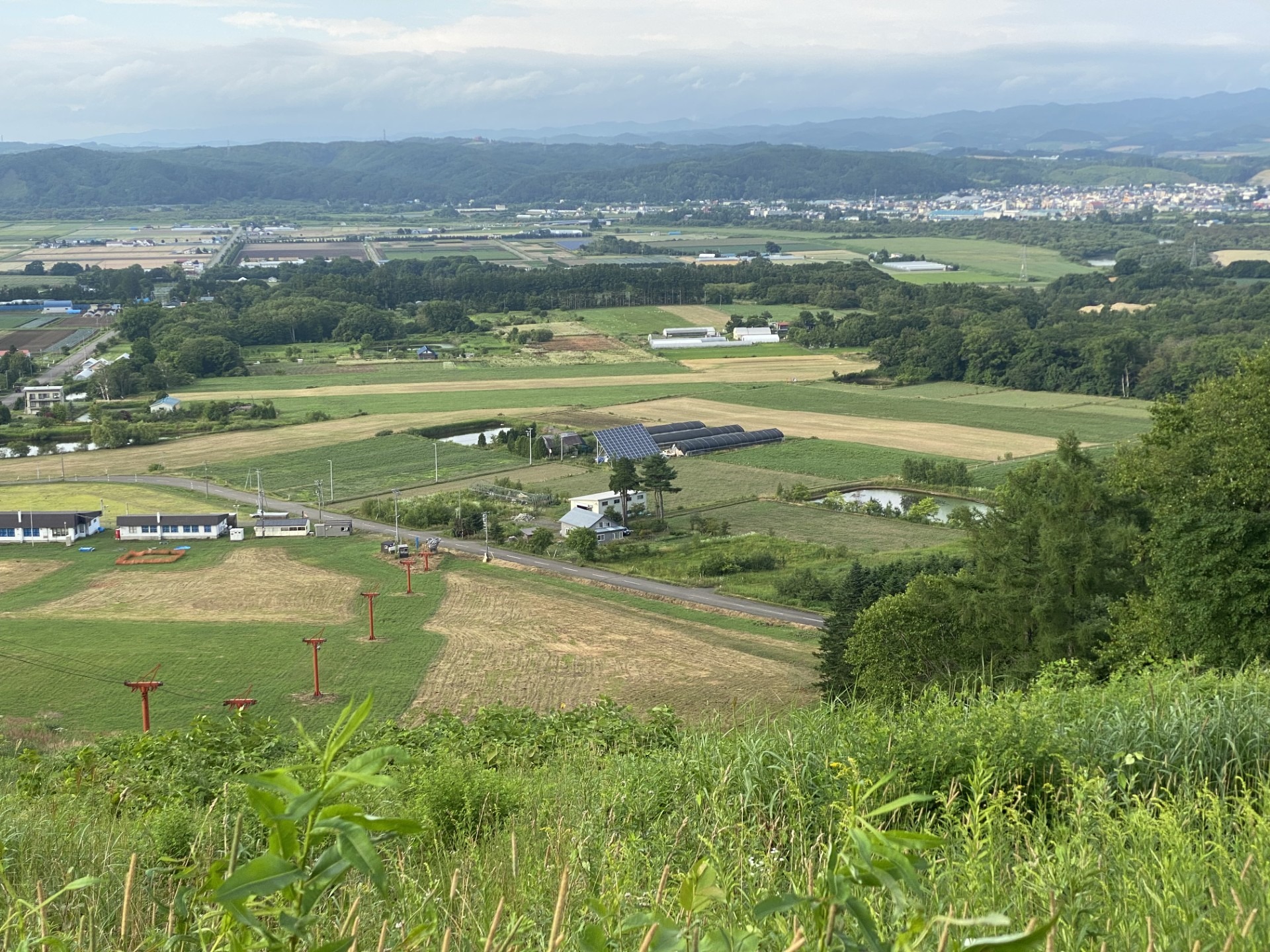 Aerial view of Menno Village.