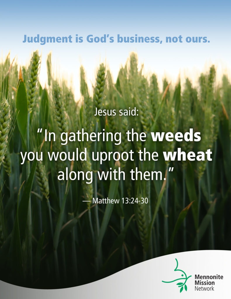 Judgment is God's business