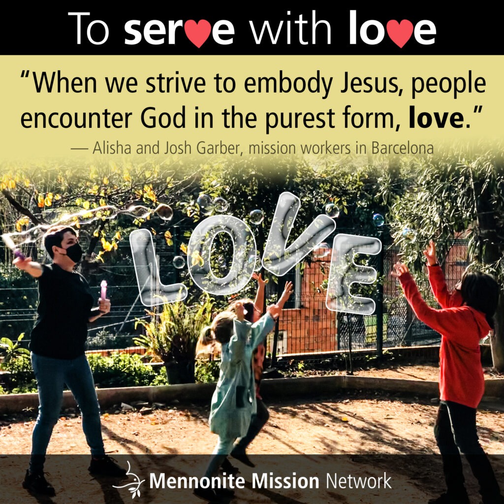 People encounter God through love