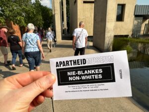 Apartheid Museum ticket