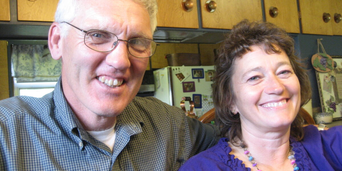 Delmar and Tammy Yoder at their home in Strawberry Lake