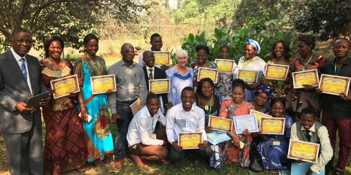 Graduates of the Congo Mennonite Literacy Project train-the-trainers seminar.