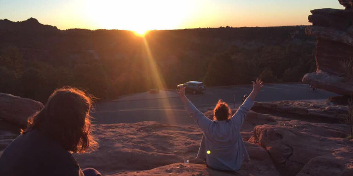 ​Jenna Baldwin and Cindy Headings at Garden of the Gods park outside of Colorado Springs