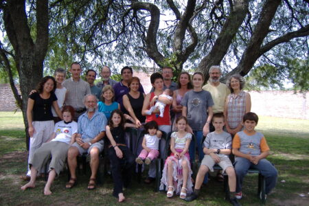 Byrdalene and Willis Horst with the Mennonite Team in the Chaco.