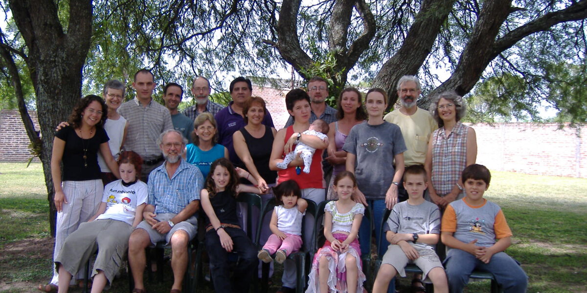 Byrdalene and Willis Horst with the Mennonite Team in the Chaco.