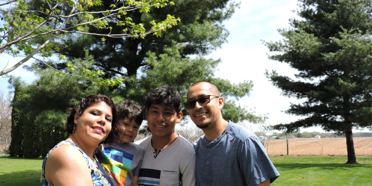 ​Gloria Guadarrama ejnjoys time with her family -- sons Kalét and Cristian and husband Jose Guadarrama-Miranda. Photo by Gloria Guadarrama. 