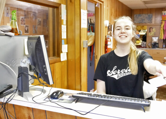 ​Service Adventure participant Estella Sandweg volunteered at a homeless shelter in Jackson