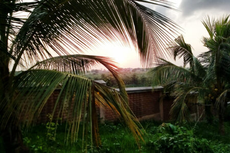 Looking out across the countryside from La Casa Grande in Benin. Photo by James R. Krabill.