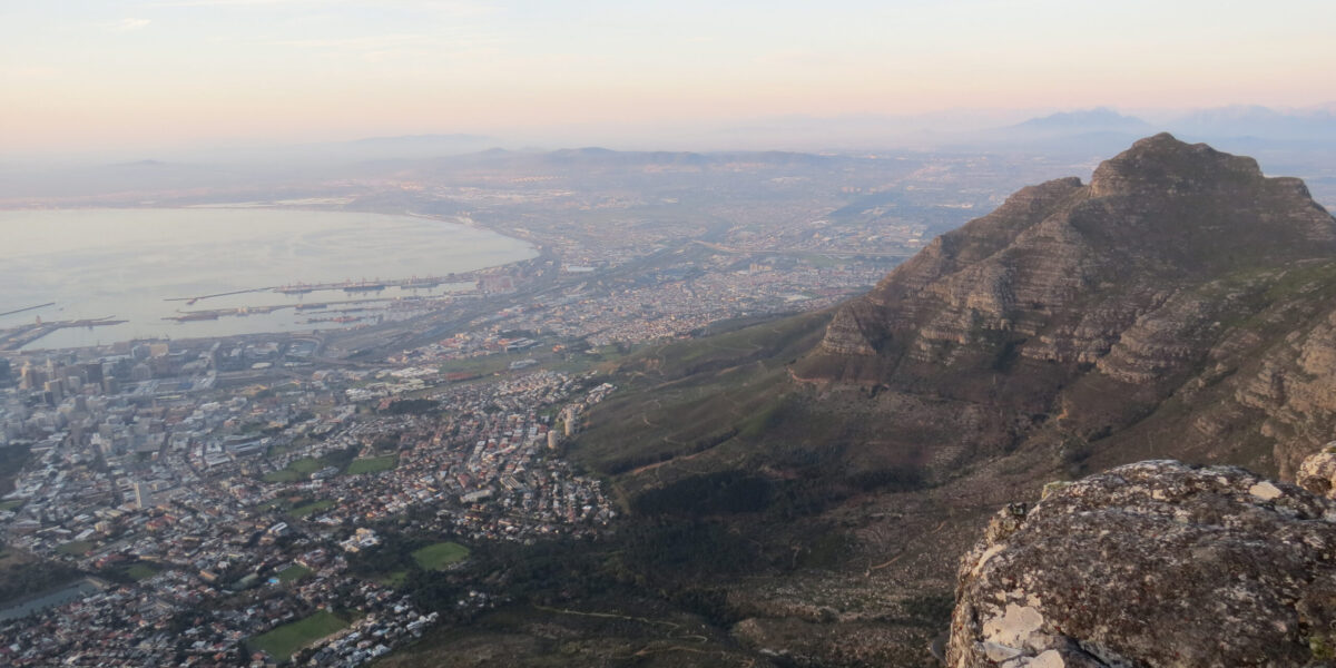 Scenic view of Cape Town from Table Mountain. Photo by Kendra Neufeld.