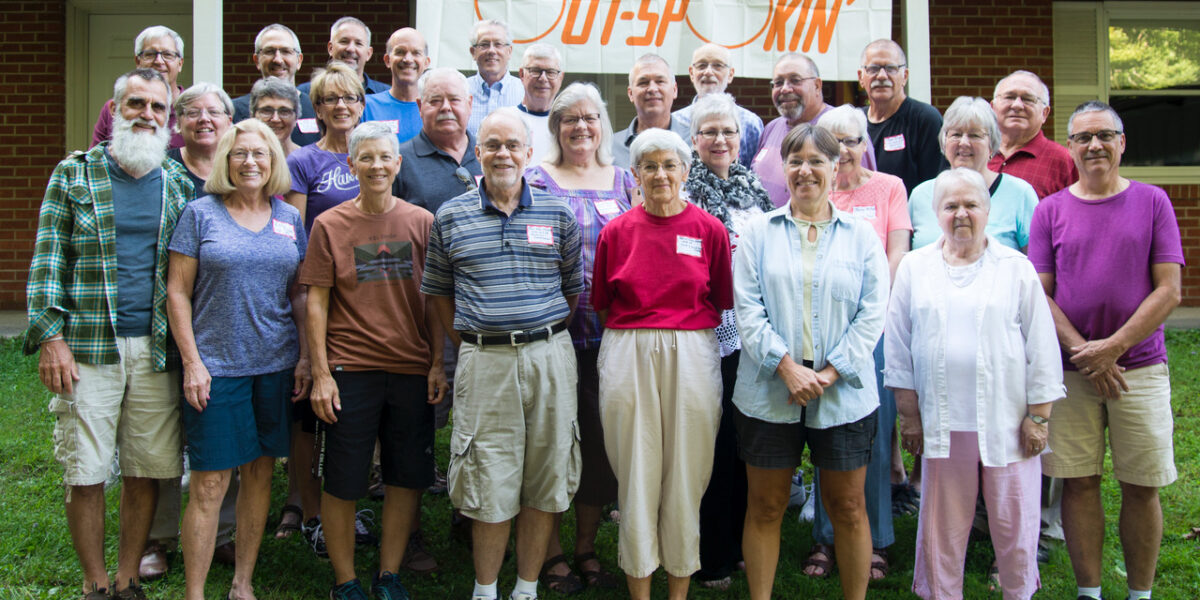 ​Out-Spokin' staff alumni gathered over Labor Day weekend in 2018. Photo by John Dresher-Lehman.