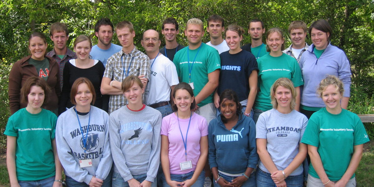 ​The 2006 Mennonite Voluntary Service particiants at their service year orientation.  