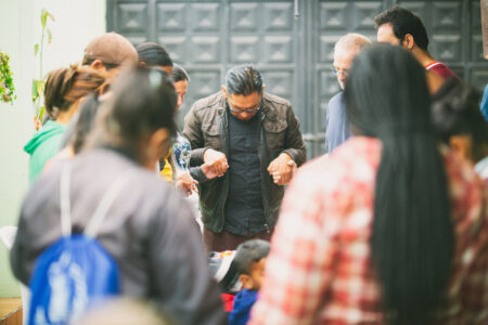 ​A circle of prayer in Quito