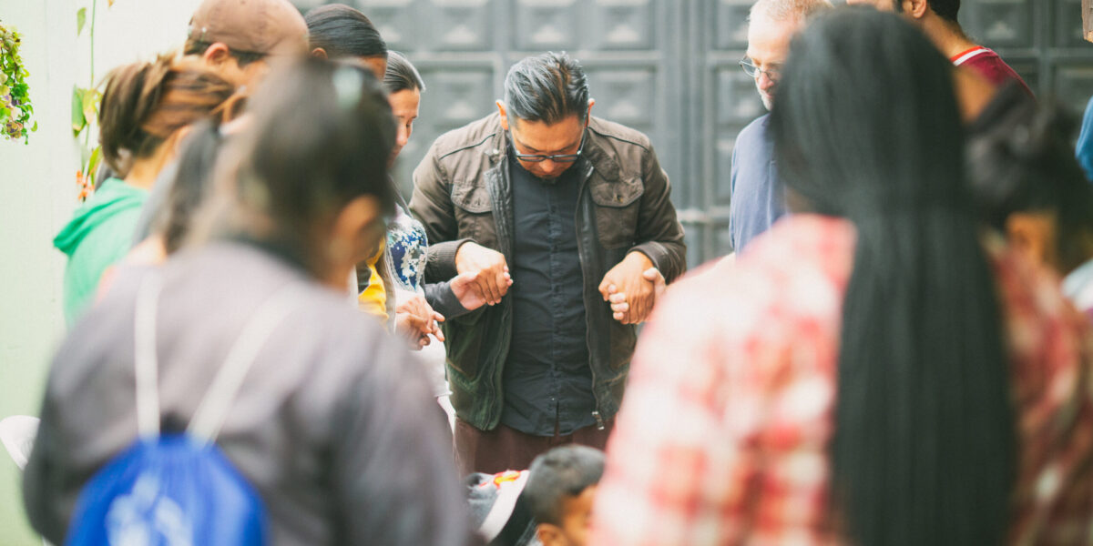 ​A circle of prayer in Quito