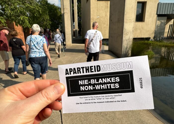 Apartheid Museum ticket