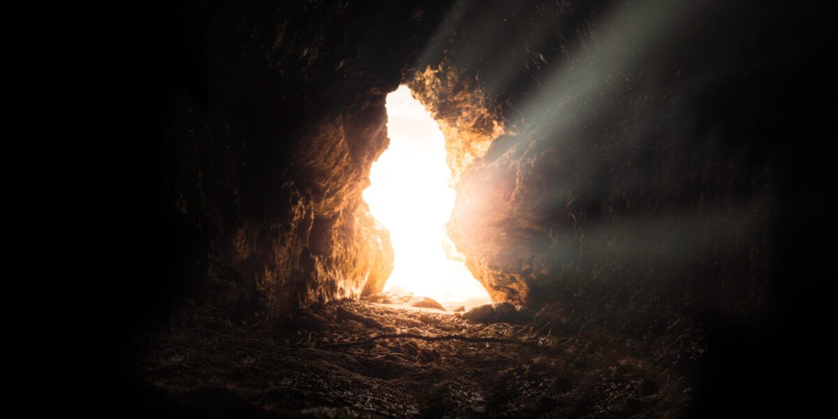 Light in a cave