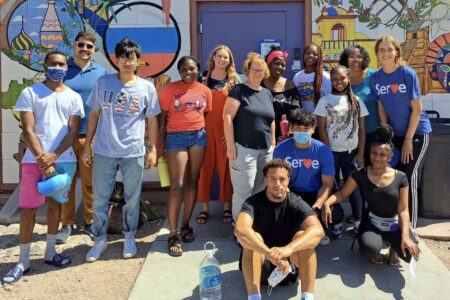 ​Young adult participants and adult leaders of the 2022 Youth Venture/MCC Borderlands learning tour. Photo provided.