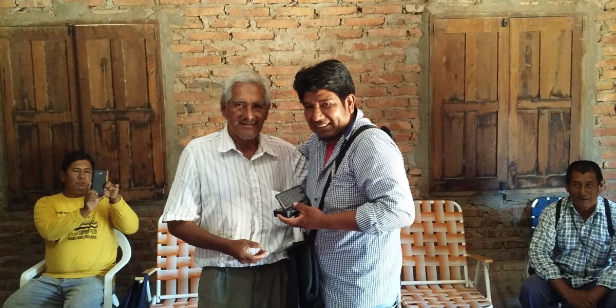 ​Pastor Mario Alegre (left) from the rural town of Miraflores